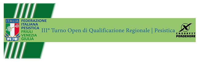 2024 | III° Turno Open Regionale di Qualificazione | Programma Gara